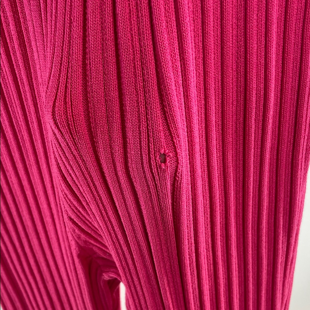 Adam Lippes x RTR High Waisted Ribbed Pants in Barbie Pink, M - Picture 6 of 12
